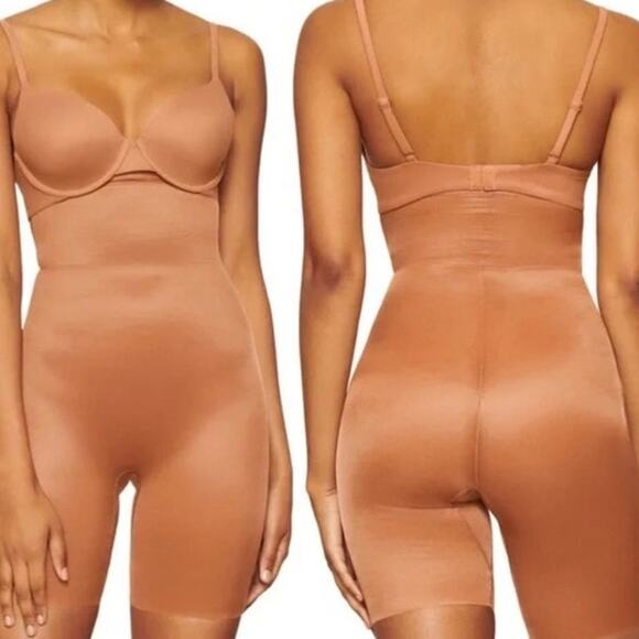 SKIMS Bronze Barely There Shape Wear Shorts Sz XXS NWOT - Picture 9 of 11